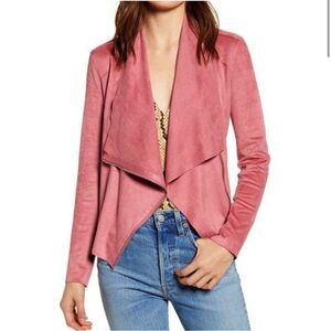 BLANKNYC Drape Front Faux Suede
Jacket
